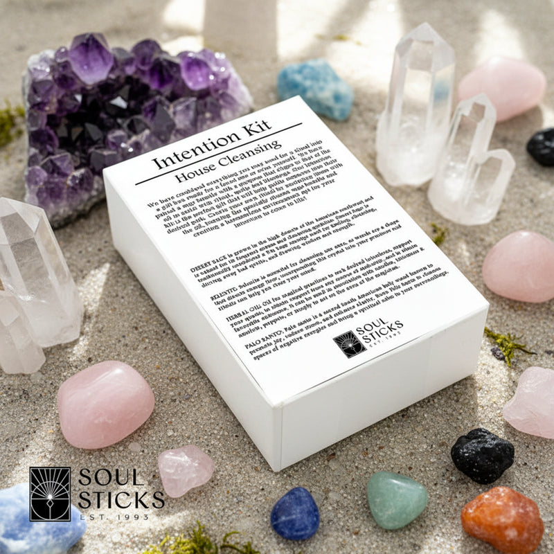 Intention Herbal Oil / Smudge Kit / Gift Box - HOME CLEANSING FB2201 🤗