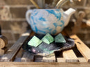 Fluorite Pyramid for self-confidence, education, healing, and imbalances FB2169
