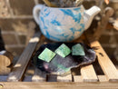 Fluorite Pyramid for self-confidence, education, healing, and imbalances FB2169