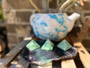 Fluorite Pyramid for self-confidence, education, healing, and imbalances FB2169