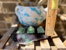 Fluorite Pyramid for self-confidence, education, healing, and imbalances FB2169