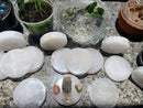 Selenite Etched Round Charging Plates / Bases for crystal grids and display FB1488