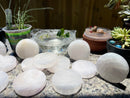 Selenite Etched Round Charging Plates / Bases for crystal grids and display FB1488