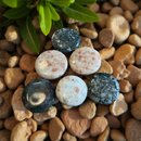 Round Palm Stones. Moss Agate or Sunstone FB3025 💛