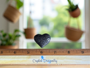 Lava Stone Small Heart, grounding, stability FB3037 🖤