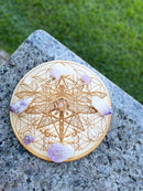 Wood Cut Out Crystal Grid Bases - FB2982
