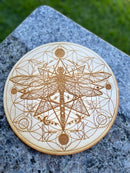 Wood Cut Out Crystal Grid Bases - FB2982