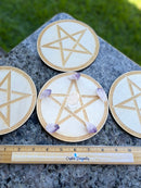 Wood Cut Out Crystal Grid Bases - FB2982