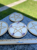 Wood Cut Out Crystal Grid Bases - FB2982