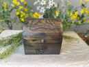 Yoga Man / Om Carved Wood Dome Lid Box FB1663