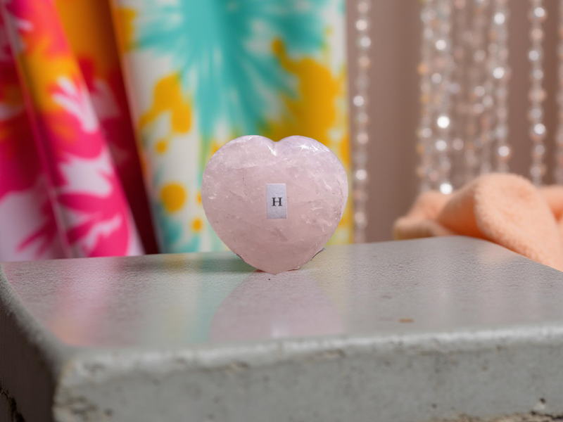 Rose Quartz Hearts, XXL or Large for calm, nurturing and love FB1461