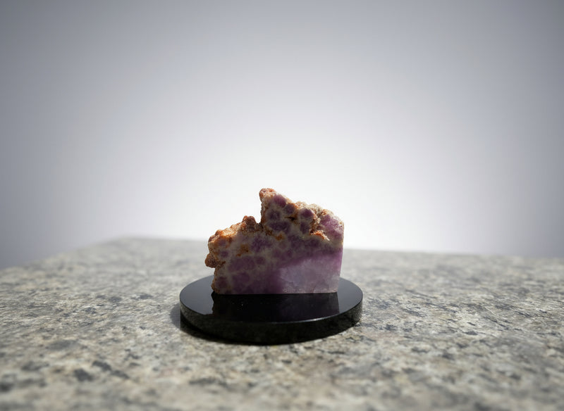 Purple Fluorite Slab with Stand for Display or Crystal Grids FB2511 💜