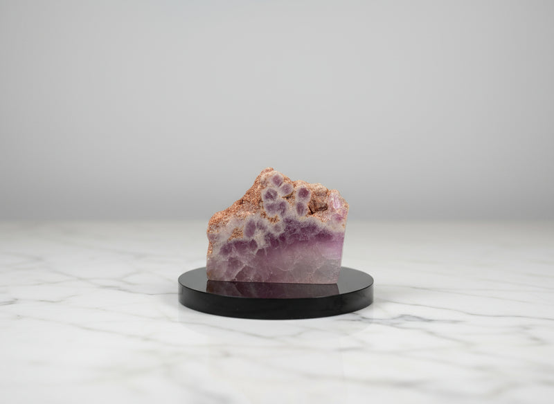 Purple Fluorite Slab with Stand for Display or Crystal Grids FB2511 💜
