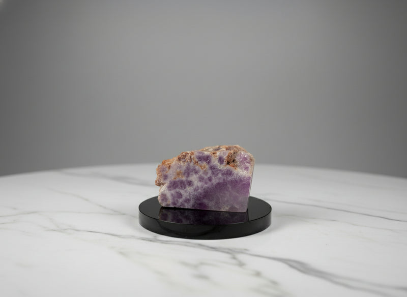 Purple Fluorite Slab with Stand for Display or Crystal Grids FB2511 💜
