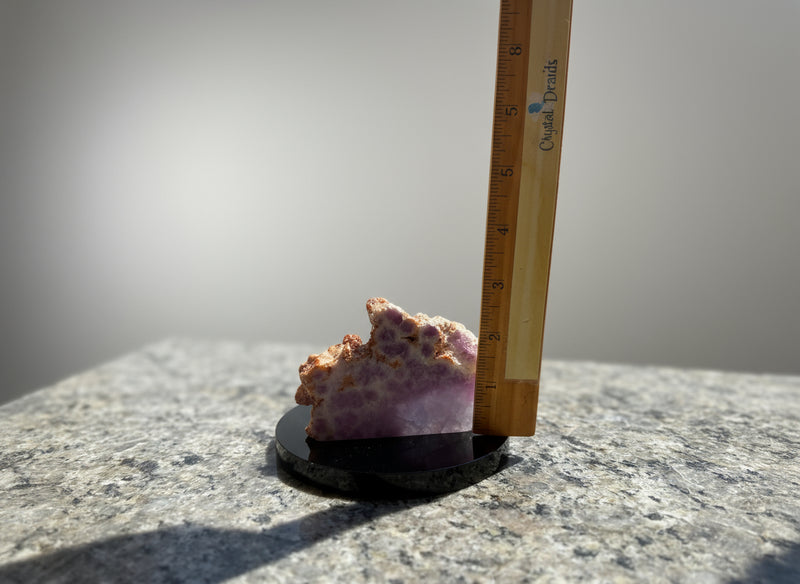Purple Fluorite Slab with Stand for Display or Crystal Grids FB2511 💜