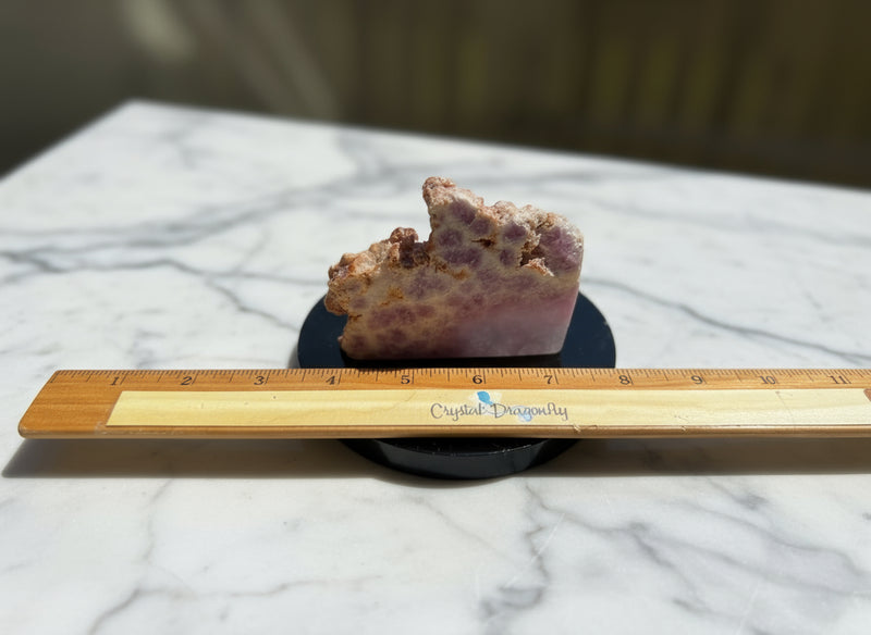 Purple Fluorite Slab with Stand for Display or Crystal Grids FB2511 💜