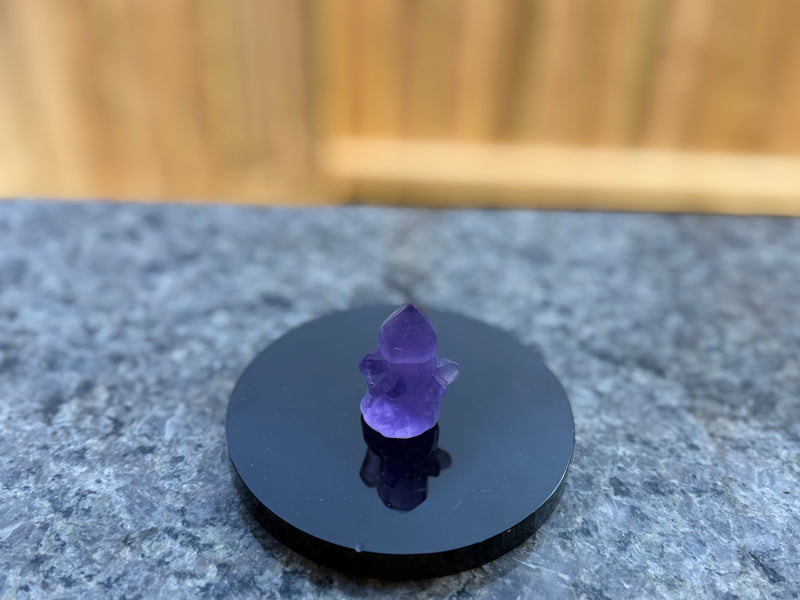 Purple Fluorite "Crystal Cluster" Carving FB3081 💜