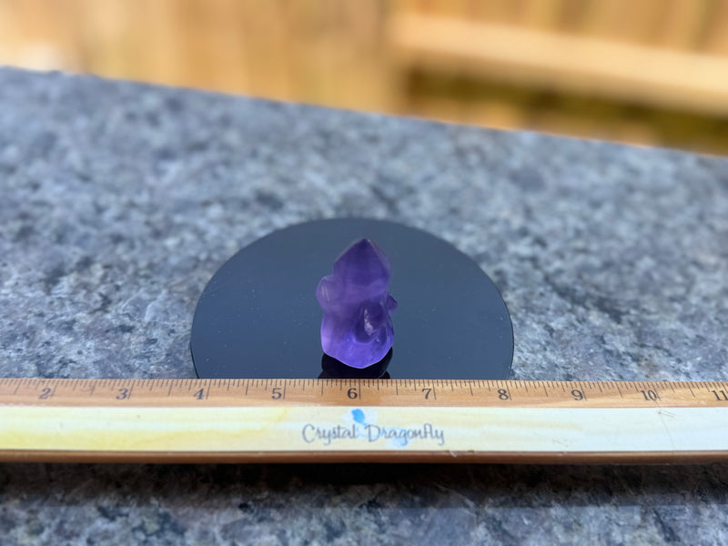 Purple Fluorite "Crystal Cluster" Carving FB3081 💜