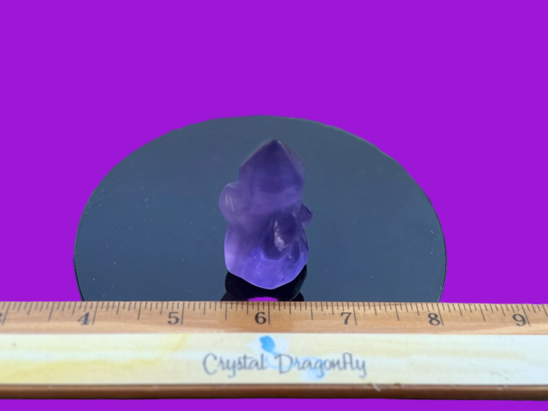 Purple Fluorite "Crystal Cluster" Carving FB3081 💜