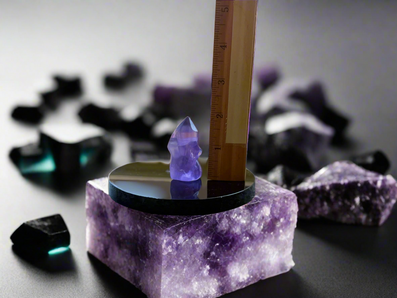 Purple Fluorite "Crystal Cluster" Carving FB3081 💜