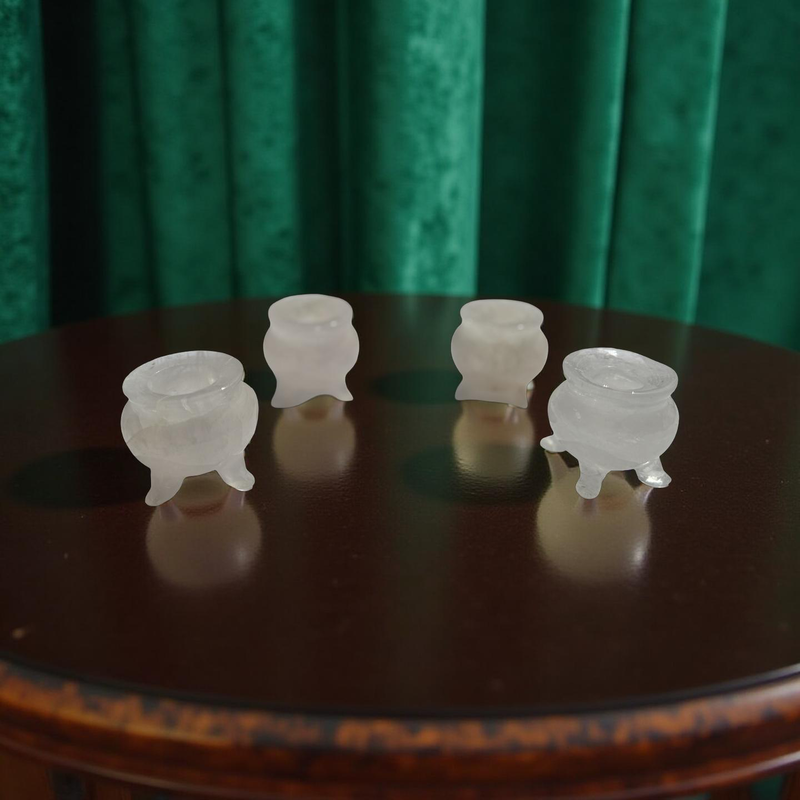 Clear Quartz Carved Cauldrons FB3207