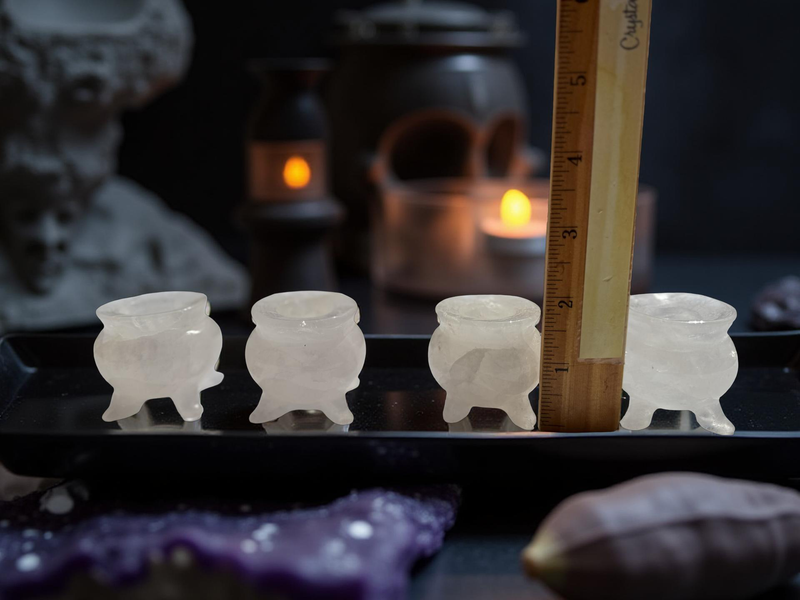 Clear Quartz Carved Cauldrons FB3207