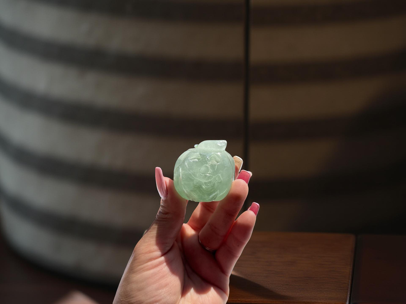Green Fluorite Jack O'lantern Pumpkin FB2708