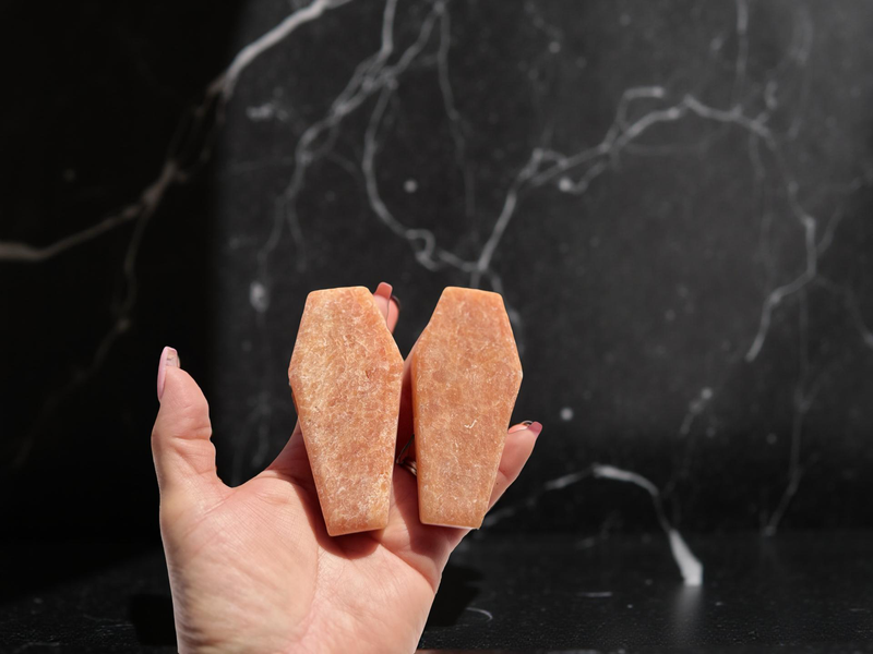 Sunstone Coffin Shape Carving FB2973