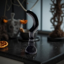 Black Obsidian and Golden Sheen Obsidian Witch Broom FB2737