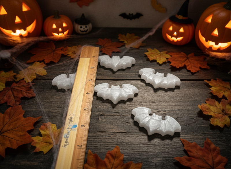 Selenite Bat Carving, Spirit / Totem Animal 🦇 FB2398