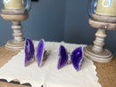 Purple or Blue Agate Butterfly Carving, Totem / Spirit Animal FB3355 🦋🦋