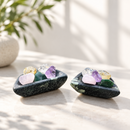 Chrysanthemum Stone Half Moon Bowls for your personal altar or sacred space