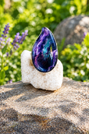 Blue / Purple Rainbow Fluorite Bowls, intuition, clarity, FB2676