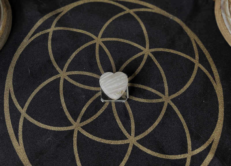 Scolecite Pocket Heart for calm, sleep and communication FB1185