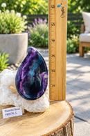 Blue / Purple Rainbow Fluorite Bowls, intuition, clarity, FB2676