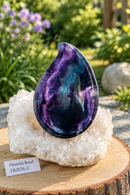 Blue / Purple Rainbow Fluorite Bowls, intuition, clarity, FB2676