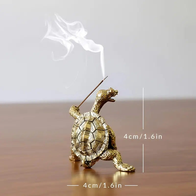 Kung Fu Turtle Incense Holder Bronze/Copper Unique Piece FB3387