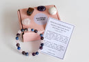 Tumbled Stone & Bracelet Gift Set, PROMOTE INNER PEACE FB1520 🔮