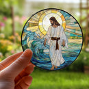 Stained Glass Jesus, Assorted Patterns Sun Catcher / Hanger FB2284