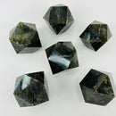 Labradorite Sacred Geometry Chunky Geometric Faceted Carving FB1155 💠💦💠
