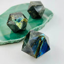 Labradorite Sacred Geometry Chunky Geometric Faceted Carving FB1155 💠💦💠
