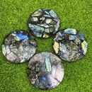 Labradorite Mosaic Round Display Base / Coaster FB2274 🦚