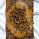 Leather Journal with Embossed Regal Owl FB1837 🦉