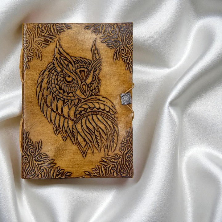 Leather Journal with Embossed Regal Owl FB1837 🦉