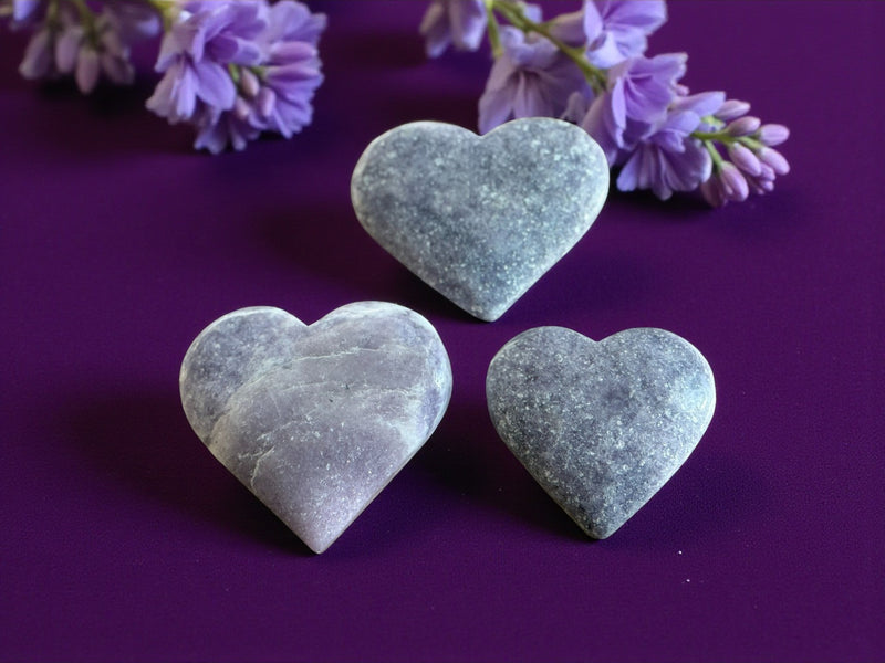 Lepidolite Heart, nurturing, transition, calming FB2282 💜🌸💜