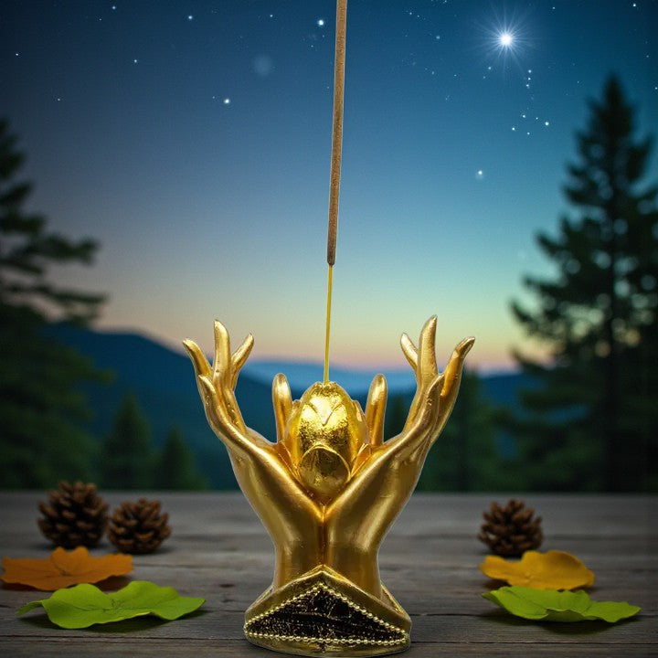 Lotus Mudra Hands Stick Incense Holder FB2291 🔔