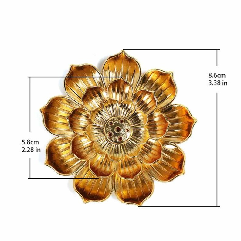 Golden Lotus Incense Holder FB3390