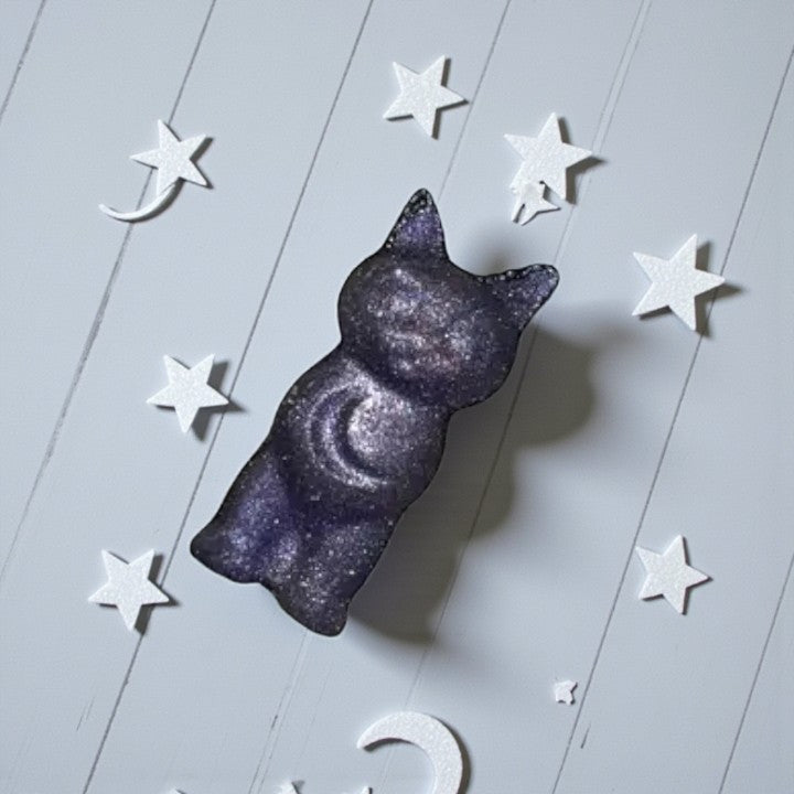 Lunar Kitty with Rainbow Obsidian Bath Bomb FB1311 🪭