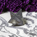Orthocerus Fossil Merkaba, Sacred Geometry Carving FB2381 🦅
