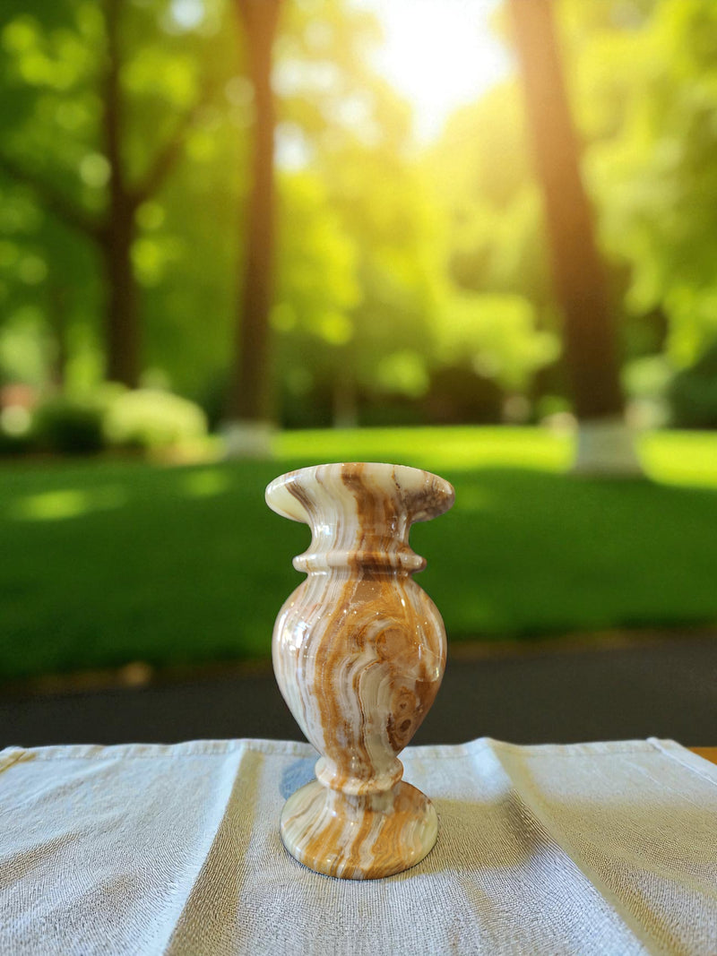 Green Onyx Decorative Vase 8" 🏺 8443